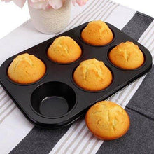 Non-Stick Reusable Cupcake Baking Slot Tray for 6 Muffin Cup - dailyneed.life
