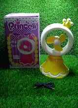 PRINCESS PORTABLE FAN BRIGHT COLOR DESKTOP OFFICE USB & BATTRY OPERATE FAN (Battery Not Include) - dailyneed.life