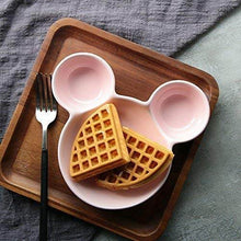 Mickey Shaped Kids / Snack Serving Sectioned Plate - dailyneed.life