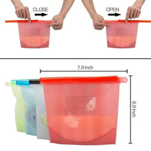 Reusable Silicone Airtight Leakproof Food Storage Bag - 1 ltr - dailyneed.life