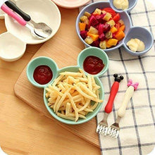 Mickey Shaped Kids / Snack Serving Sectioned Plate - dailyneed.life