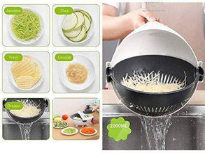 10 in 1 Multifunctional Vegetable Fruits Cutter / Slicer Shredder with Rotating Drain Basket - dailyneed.life