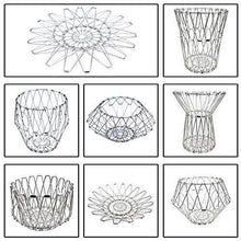 Multipurpose Fruit Basket Stainless Steel Wire Bowl Foldable Basket for Vegetable / Fruits / Dining - dailyneed.life