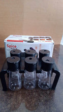 6-Piece Plastic Spice Jar Set with Stand - dailyneed.life