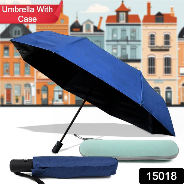 2-Fold Manual Open Umbrella (Umbrella With Case / 1 Set / Mix Color) - dailyneed.life