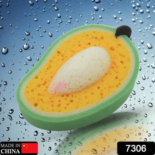 Multipurpose Mango Dish Sponge: Cleans Kitchen & Bath (Soft & Durable, 1 Pc) - dailyneed.life
