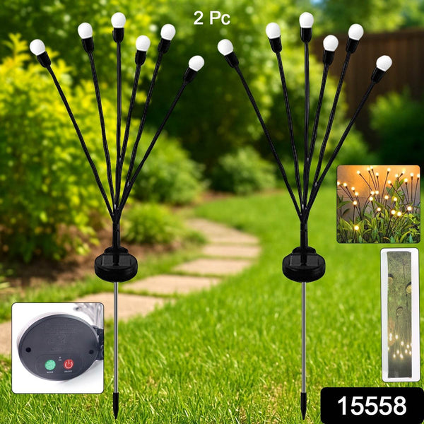 Solar-Powered Firefly Garden Decorative LED Light Set (2 Pc) - dailyneed.life