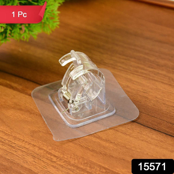 Self-Adhesive Transparent Wall with Spring-Loaded Anti-Slip Clip (1 Pc) - dailyneed.life