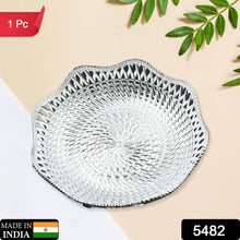 Round Traditional Multipurpose Mukhwas Serving Tray – Decorative Platters (1 Pc) - dailyneed.life