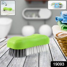 Pro Clean Multi-Purpose Cloth Washing Brush with Plastic Handle (1 Pc) - dailyneed.life