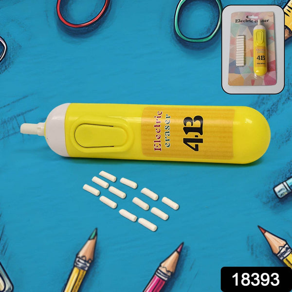 Electric Eraser Kit Automatic Pencil Eraser Battery Operated with 12 Eraser Refills - dailyneed.life