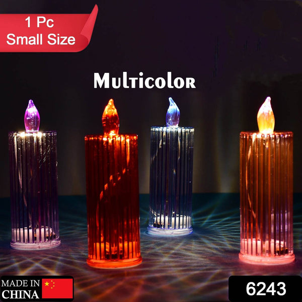 Big Simple Candles for Home Decoration, Crystal Candle Lights, Diwali (Multicolor) - dailyneed.life