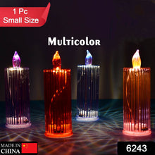 Big Simple Candles for Home Decoration, Crystal Candle Lights, Diwali (Multicolor) - dailyneed.life