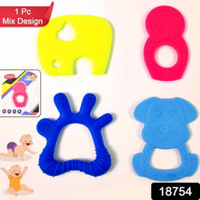 Silicone Baby Teether Pack of 1 (Mix Design & Color) - dailyneed.life