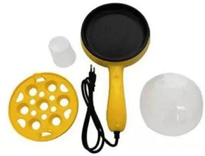 Multi functional Electric 2 in 1 Egg Frying Pan with Egg Boiler Machine Measuring Cup with Handle - dailyneed.life