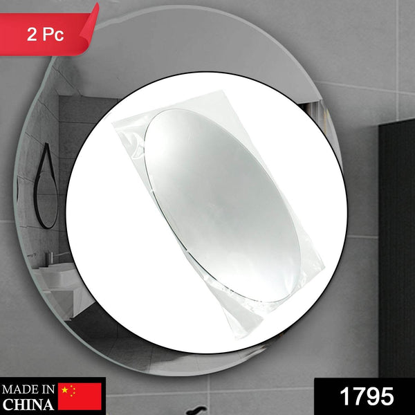 Oval Shape 3D Mirror Sticker (2 Pc Set) - dailyneed.life