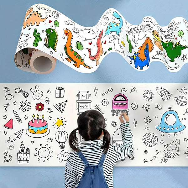 Fun and Educational Coloring Roll (1 Pc) - dailyneed.life