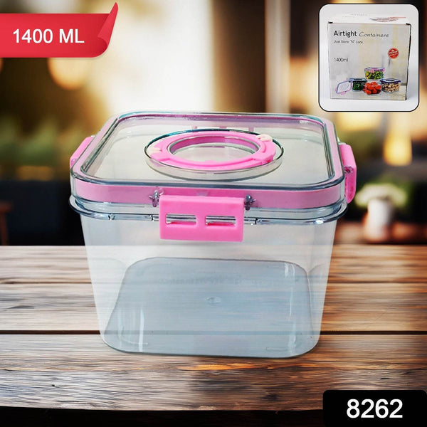 High Quality Plastic Food Storage Container Clear Washable Refrigerator Food Box Food Container Fruit Box Container with Lid (1400 ML) - dailyneed.life