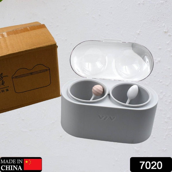 Spice Storage Containers, Condiment Jars, with Lid And Spoon, dust-proof And Moisture-proof, non-slip Bottom, tray Card Slot Design, detachable, easy To Clean, used To Contain Various Seasonings, plastic - dailyneed.life