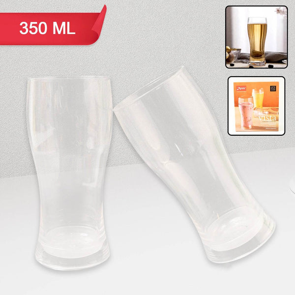 Apex Vista Unbreakable Pitcher Glass Set – 350 ML (Approx) | 2-Piece - dailyneed.life