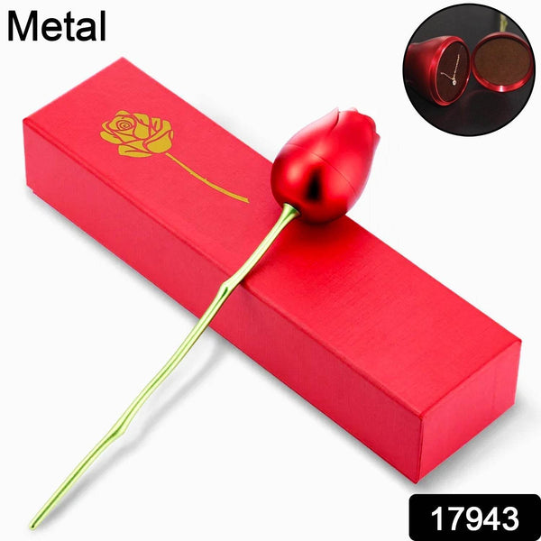 Metal Red Rose Couple Jewelry Box-Fancy Jewelry Box (1 Pc) - dailyneed.life