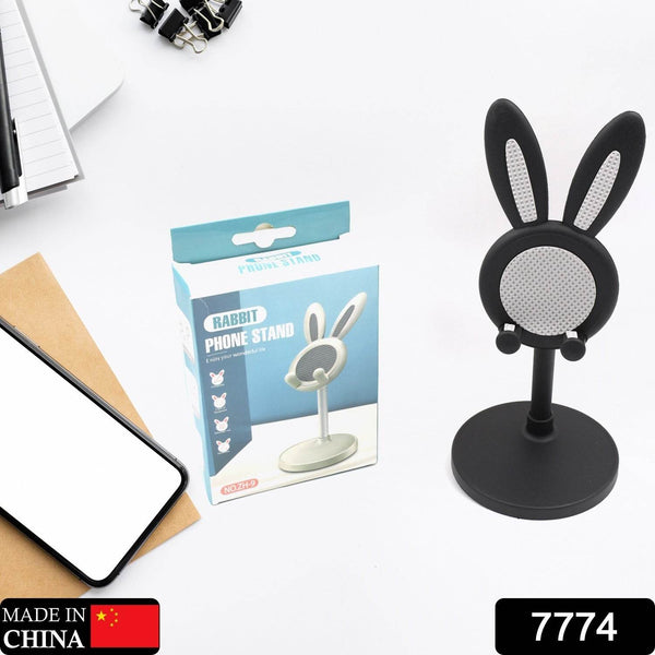 Cute Bunny Phone Stand, Angle Height Adjustable Phone Stand for Desk, Kawaii Phone Holder Desk Accessories, Easter Bunny Gifts Favor for Girl & Boys Accessories for Phone, Tablet, Easter Gifts Favors - dailyneed.life