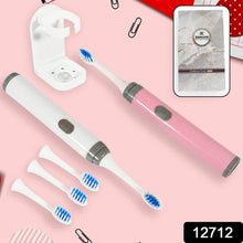 Adult Waterproof Electric Toothbrush Strong Sonic Charging with 4 Toothbrush Head and a toothbrush holder - dailyneed.life
