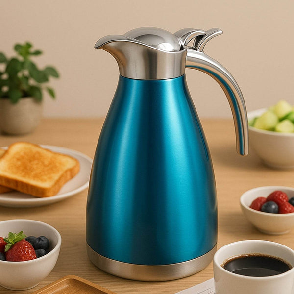 Vacuum Insulated Kettle Jug, Vacuum Insulated Thermos Kettle Jug Insulated Vacuum Flask, Vacuum Kettle Jug Stainless Steel For Milk ,Tea ,Beverage Home Office Travel Coffee (2 Ltr / 1Pc) - dailyneed.life