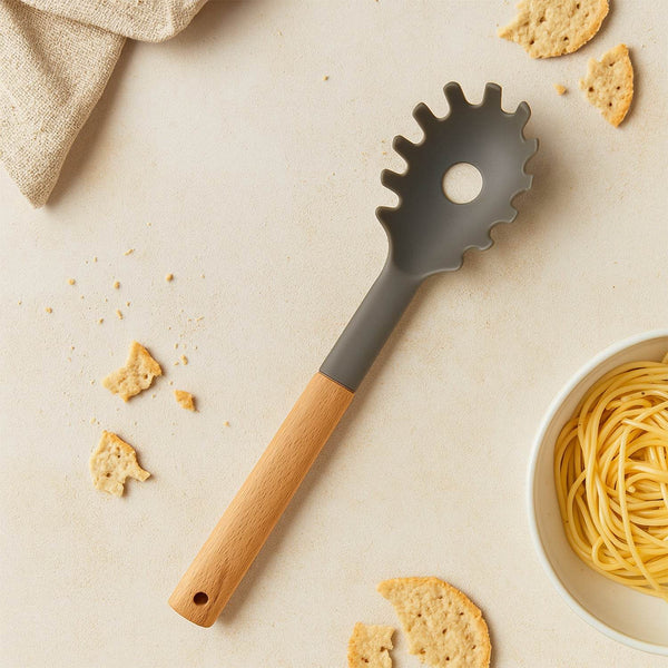 Plastic Kitchen Accessories Whisk , Pasta Spoon & Soup Spoon Heat Resistant Non Stick Spoons Kitchen Cookware Items (1 Pc ) - dailyneed.life