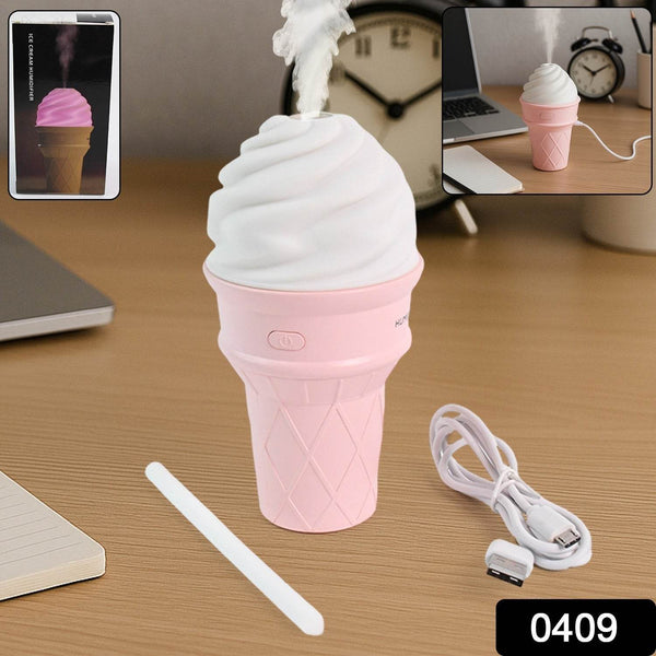 Ice Cream Cone Shape Air Freshener Humidifier (1Pc / Pink) - dailyneed.life