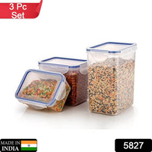 Rectangle Food Storage Containers: Airtight, Leak-Proof Lids (3-Pack, Clear ABS) - dailyneed.life