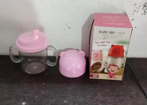 Baby Milk Mug Sippy Cup Baby Mug, Leakproof, Mug For Kids Lightweight, Nursing (250 Ml / 1 Pc) - dailyneed.life