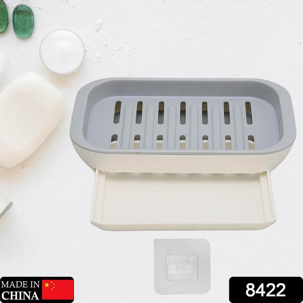 Bathroom Soap Holder, Soap Dish Container, Soap Case for Water Draining, Soap Holder Tray with Adhesive Sticker ,Sabudani - dailyneed.life