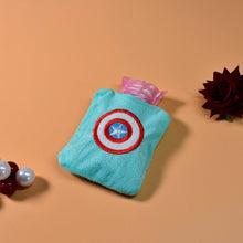 Captain America Print Small Hot Water Bag with Cover for Pain Relief - dailyneed.life