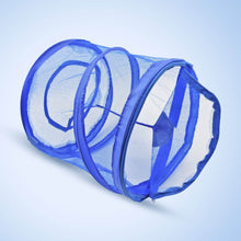 Mesh up Laundry Hamper, Foldable Portable Cylindrical Dirty Clothes Basket for Bedroom, Kids Room, College Dormitory and Travel - dailyneed.life