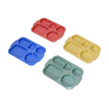 Divided Plates, 5 Compartments 32 CM Split Plates, Shatterproof Separating Plates For Kids And Adults, Microwave and Dishwasher Tableware Set, Multi-Colour, Modern (4 Pc Set) - dailyneed.life