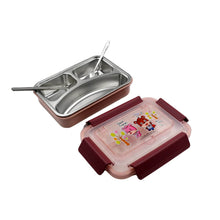 Food‑Safe Materials Kids Lunch Box With steel Spoon & chopsticks Compartment is Designed Made of 304 Stainless Steel Easy to Clean for School for Camping for Work for Home, Office - dailyneed.life