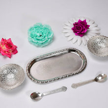 Silver-Plated Brass Bowl & Spoon Set with Velvet Gift Box - dailyneed.life