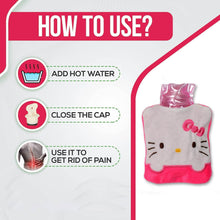 Pink Small Hot Water Bag with Cover for Pain Relief - dailyneed.life