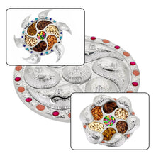 Multipurpose 7 Compartment Dry Fruit Serving Rotating Tray ,Chocolate, Snacks Storage Box, Masala Box - dailyneed.life