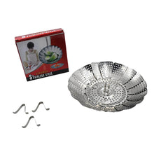 Unique Design Stainless-Steel Heaviest vegetable ,Cooking Foldable Steamer Basket for Kitchen Utensils/Dish Drying Rack/Plate Stand/ Basket - dailyneed.life