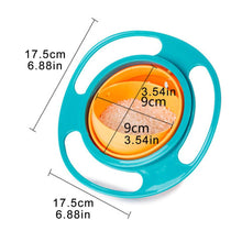 Portable Non Spill Feeding Toddler Gyro Bowl 360 Degree Rotating Dish - dailyneed.life
