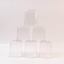 6pc Transparent Diamond Medium Serving Glass Set, Glass Set for Water, Juice etc - dailyneed.life