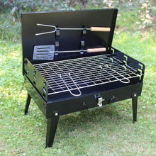Stainless Steel Briefcase Style Barbecue Grill Toaster (Medium, Black) - dailyneed.life