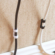 Self Adhesive Cable Clips Wire Manage Holder Sticky Mount-Round Plastic Cable Cord - Pack of 20 - dailyneed.life