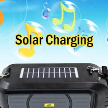 Wireless Bluetooth Speaker 5W High Bass with Wireless Mic / Microphone, LED Torch, Solar Charging, Support USB & Adjustable Strap (1 Set) - dailyneed.life