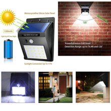 Solar Security LED Night Light for Home Outdoor / Garden Wall (Black) (30-LED Lights) - dailyneed.life