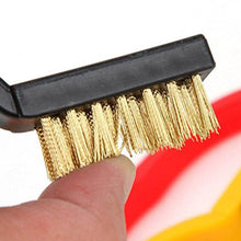 3pc Mini Wire Brush Set Brass Nylon Stainless Steel Bristles Household Cleaning Brush for Gas Stove, Smoke Machine Tool Burner Tiles Tap Rust Removal Welding Slag Dirt & Paint Scrubbing (3 Pcs Set) - dailyneed.life
