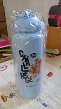 Plastic Water Bottle Set – BPA-Free, Leak-Proof, Cartoon Design for Kids & Gym (3 Pc Set) - dailyneed.life