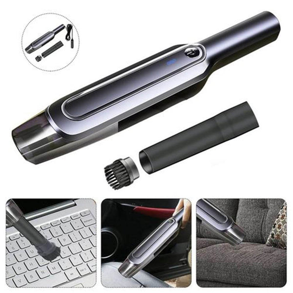 Portable Vacuum Cleaner Wireless USB High Power Strong Suction Handheld Vacuum Cleaner for Home Cars - dailyneed.life